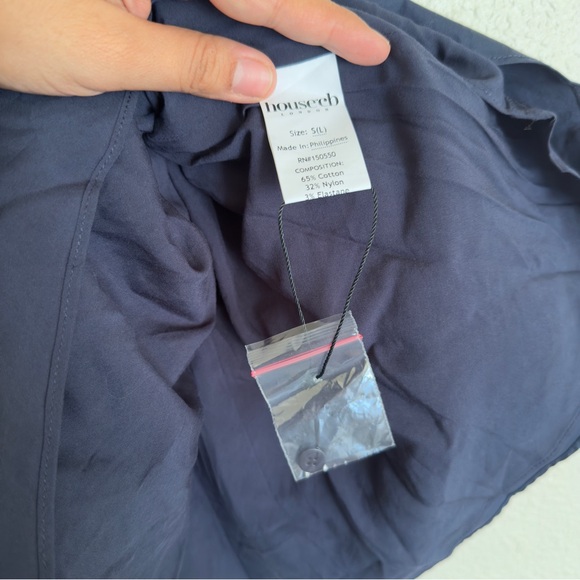 NWOT house of cb French Navy Gathered Mini Dress - Picture 8 of 11